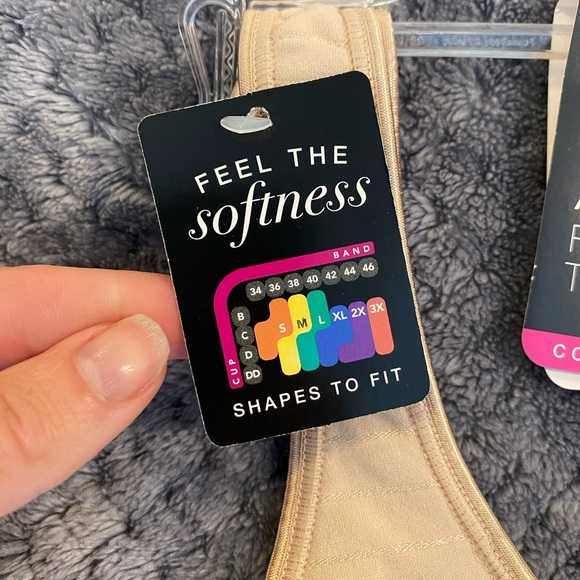 NWT Bali Comfort Revolutions wireless lightly lined form shaping bra SzM - Picture 2 of 10